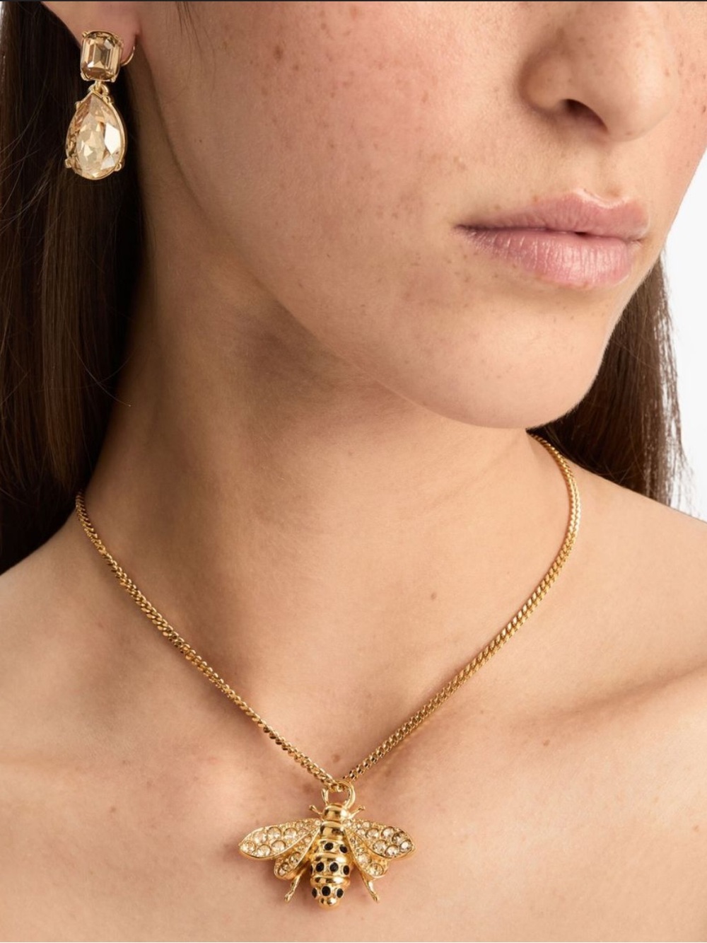 OSCAR DE LA RENTA• Small Bee Pendant necklace